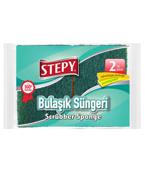 Stepy Düz Bulaşık Süngeri 2'li Paket