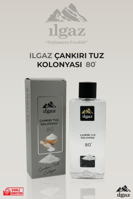 İlgaz Çankırı Tuz Kolonyası 80 Derece 400 Ml | Elegance Series