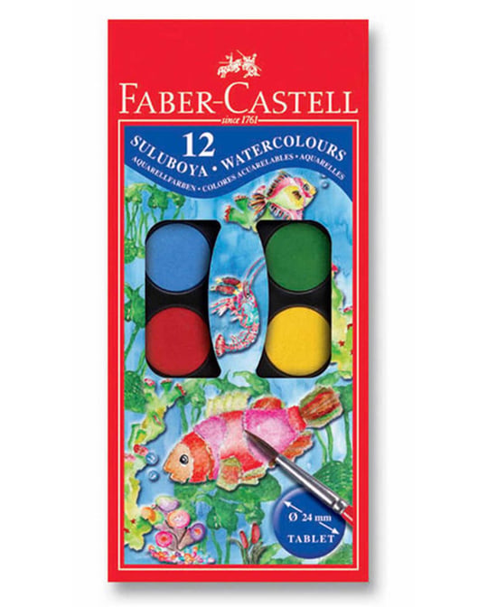 Faber-castell 12 Renkli Sulu Boya Küçük Boy