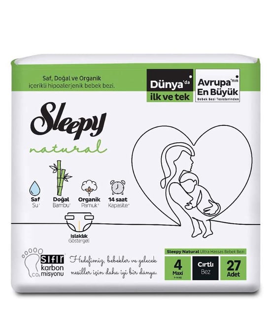 Sleepy Natural Bebek Bezi No:4 27'li Maxi