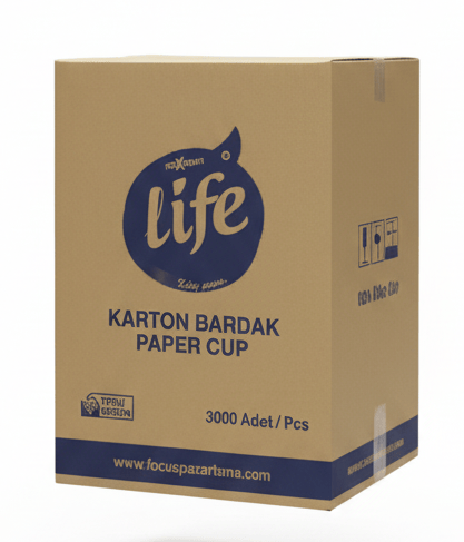 Life Karton Bardak 7 Oz Sızdırmaz 3.000 Adet