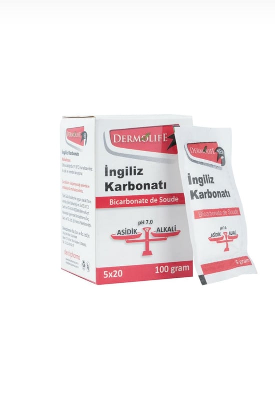 Dermolife İngiliz Karbonatı Tekli Ambalaj 5 G X 20 Adet 100 G