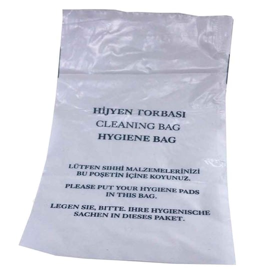 Private 1000 Adet Otel Buklet Tipi Banyo Tuvalet Hijyen Atık Küçük Boy Poşeti 15 X 25 Cm