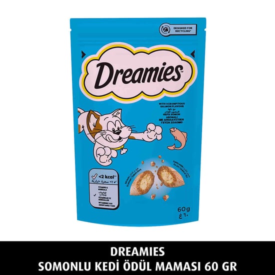 Dreamies Somonlu Kedi Ödül Maması 60 Gr