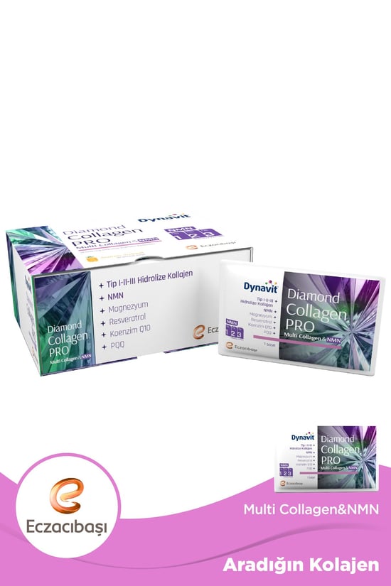 Diamond Collagen Pro Tip İ-ii-iii Hidrolize Multi Collagen&nmn Ananas Aromalı 30 Saşe