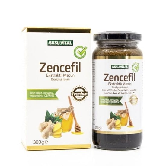 Aksuvital Okaliptus İlaveli Zencefil Ekstraktlı Macun 300 Gr