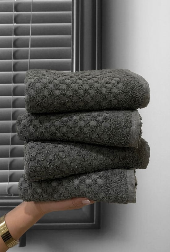 Shal Home %100 Pamuk 4'lü 50 X 90 Cm Havlu Seti