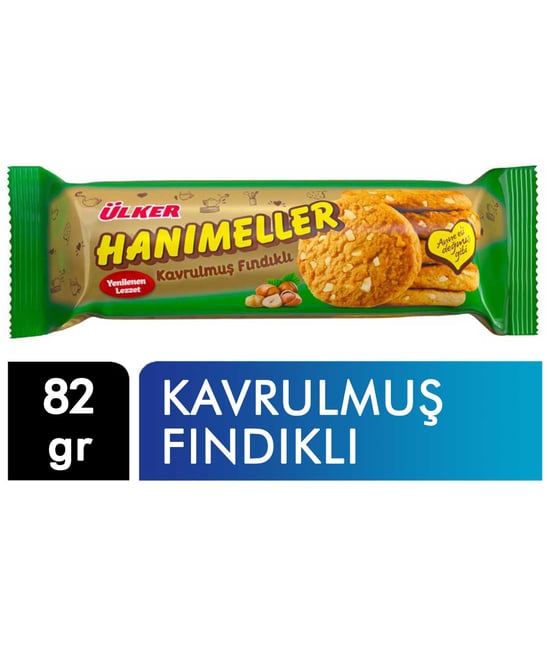 Ülker Hanımeller Bisküvi 82 Gr Fındıklı