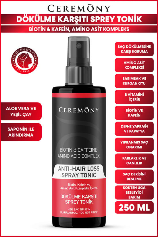 Ceremony Dökülme Karşıtı Saç Sprey Toniği 250 Ml