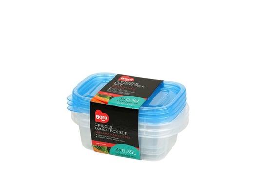 Bora Plastik Saklama Kabı Dikdörtgen 350 Ml Bo533