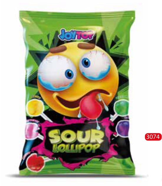 Bonart Joytop Lolipop Şeker 11G Poşet 88 Gr (Yeşil)