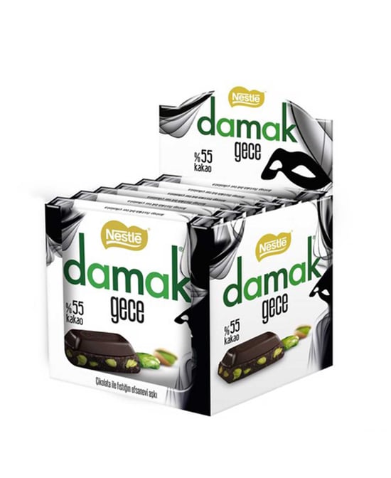 Nestle Damak Gece Antep Fıstıklı Bitter Çikolata 63 G X 6'lı Paket