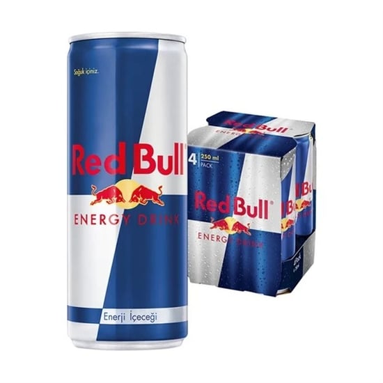 Red Bull Enerji İçeceği 250 ml x 4'lü Paket