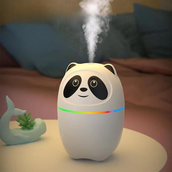 Buffer® Sevimli Panda Figürlü Hava Nemlendirici – Ultrasonik Soğuk Buhar Makinesi, Led İşıklı Masaüs