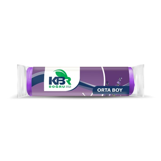 KBR Büzgülü Orta Boy Çöp Torbası Lavanta 10'lu