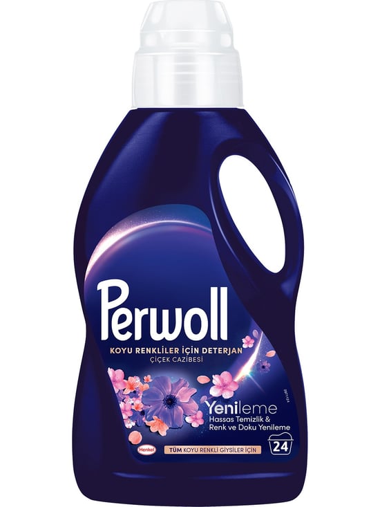Perwoll Sıvı Çamaşır Deterjanı Çiçek Cazibesi Koyu Renkler 1320 Ml