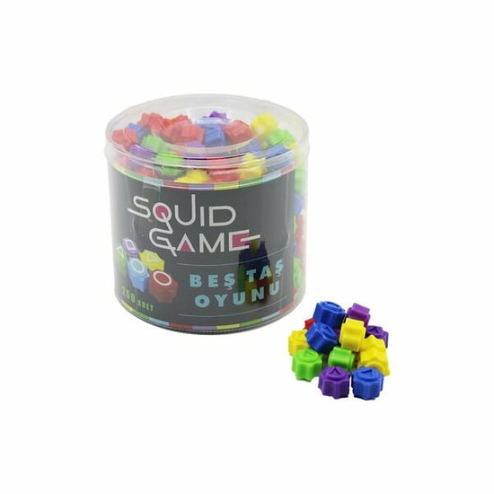 İnura Global Souid Game ( Beş Taş ) Oyunu ( Renkli Plastik ) ( 5 Taş & Kalamar Oyunu )*250x24
