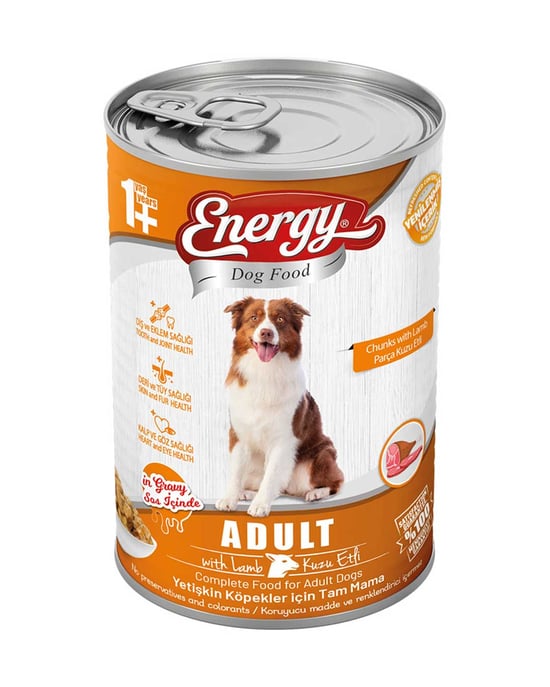 Energy Yaş Köpek Maması 400 Gr Kuzu Etli