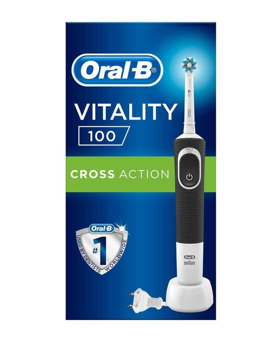 Oral-B Vitality 100 Cross Action Siyah Şarjlı Diş Fırçası