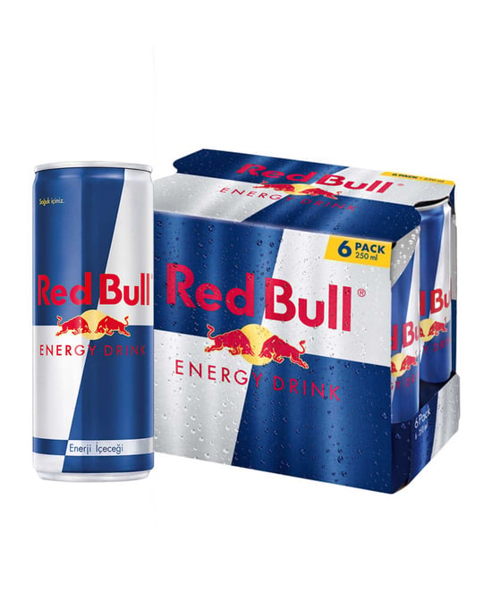 Red Bull Enerji İçeçeği 250 ml x 6'lı Paket