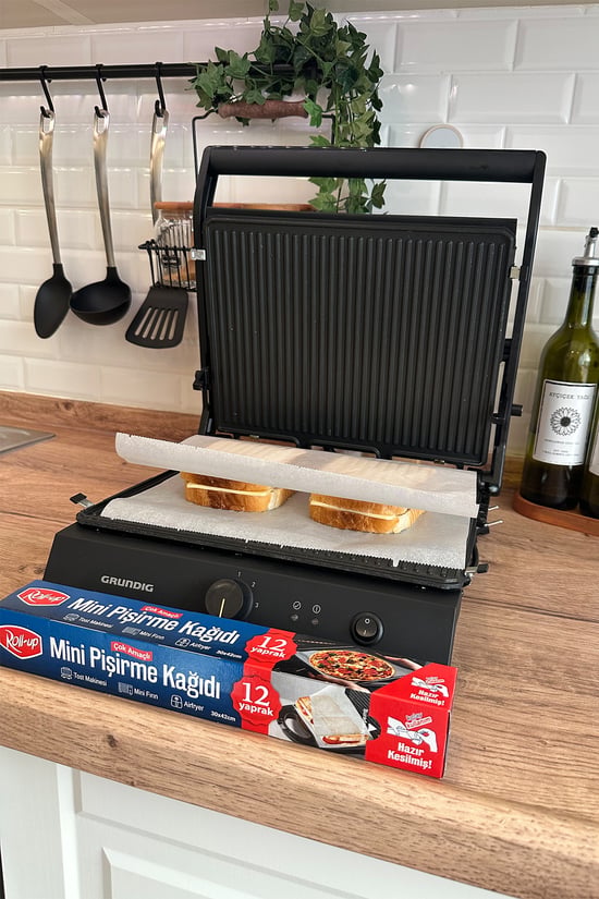 Roll-up Airfry, Tost, Fırın için Mini Kesilmiş Pişirme Kağıdı 30x42cm 1 Adet