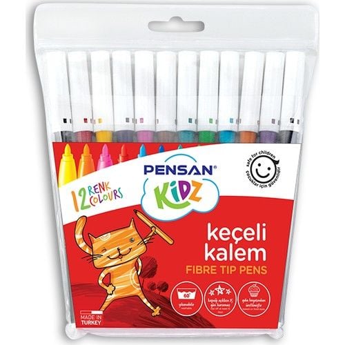 Pensan 12 Renk Keceli Kalem