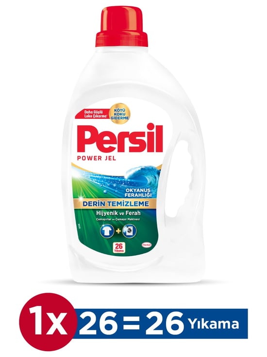Persil Jel Sıvı Çamaşır Deterjanı Okyanus Ferahlığı 1690ml (26 Yıkama)