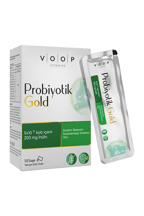 Voop Probiyotik Mikroorganizma İçeren 10'lu Saşe Takviye Edici Gıda