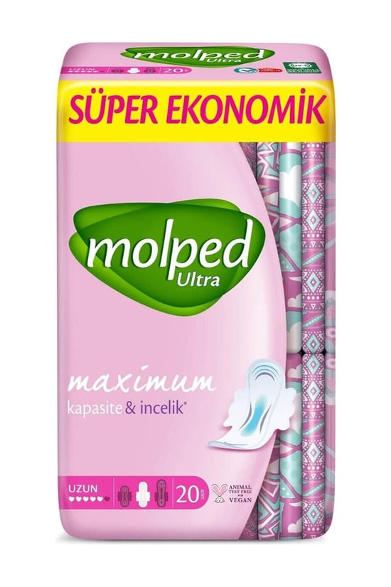 Molped Ultra Hijyenik Ped Anatomik Uzun Süper Ekonomik 20 li Fiyatı