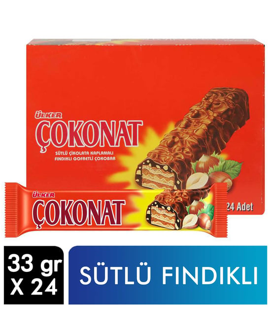 Ülker Çokonat Gofret 33 gr 24'lü Paket