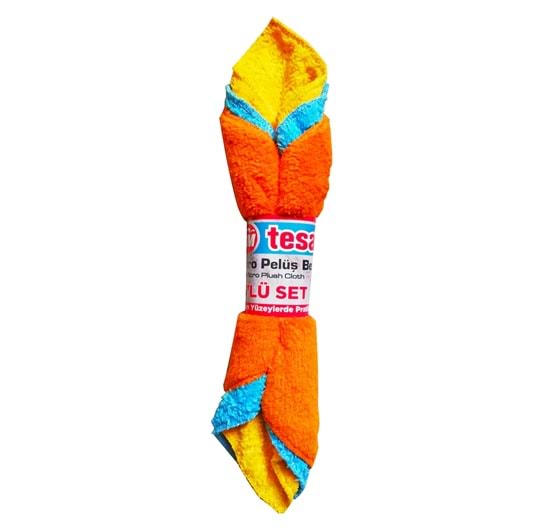 Temsan Tesa Mikro Peluş 3'lü Dürüm Bez