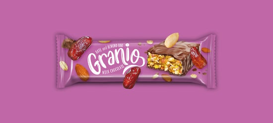 Hünnap Granio Hurmali Bademli Çikolata Kaplamali Bar 40gr