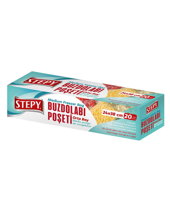 Stepy Buzdolabı Poşeti Orta Boy 20 Poşet