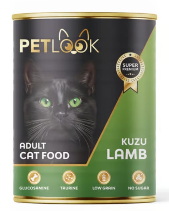 Petlook Konserve Yetişkin Kedi Maması Kuzu Etli Kıyılmış Pate Etli 415 Gr