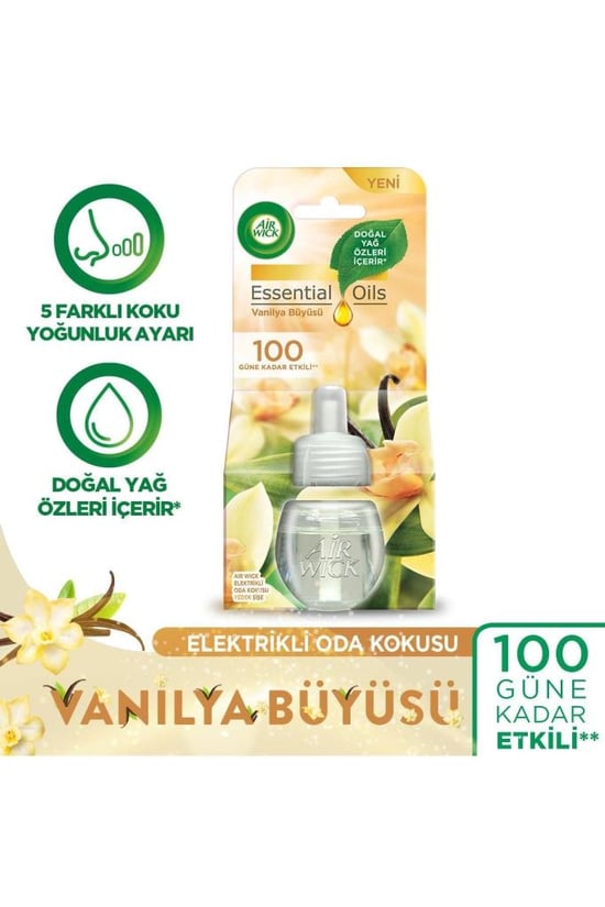 Air Wick Elektrikli Oda Kokusu Yedek Şişe Vanilya Büyüsü - Esansiyel Yağ
