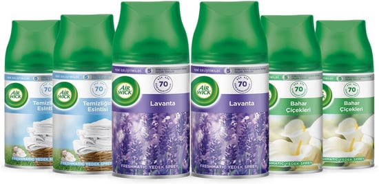 Airwick Oda Kokusu Karma Paket 6'lı 250 Ml Yedek Sprey