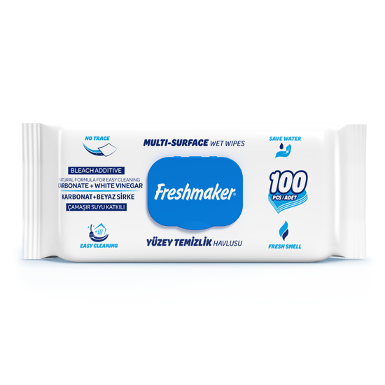 Freshmaker Yüzey Temizlik Havlusu Çamaşır Suyu Katkılı 100'lü