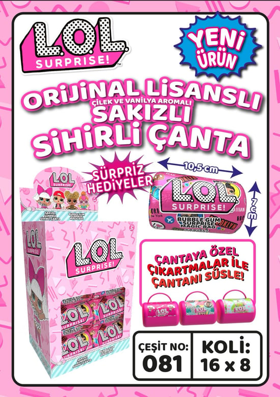 Lol Surprıse Sakızlı Sihirli Çanta 16 Lı