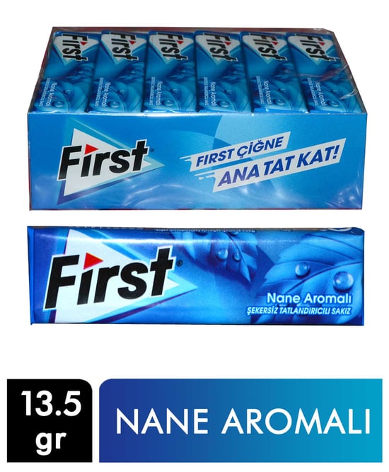 First Duo Sakız 13,5 gr 24'lü Paket Nane Aromalı