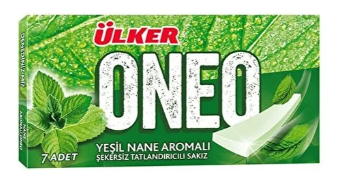 Ülker Oneo Sakız 14 G X 27'li Paket X 6'lı Koli Yeşil Nane Aromalı