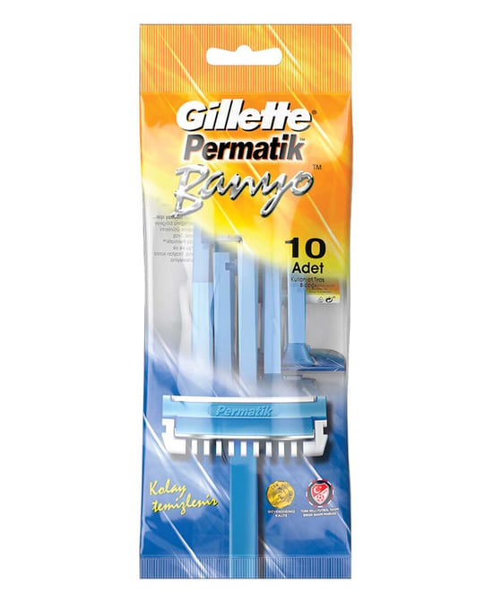 Gillette Permatik Tıraş Bıçağı 10'lu Poşet Banyo