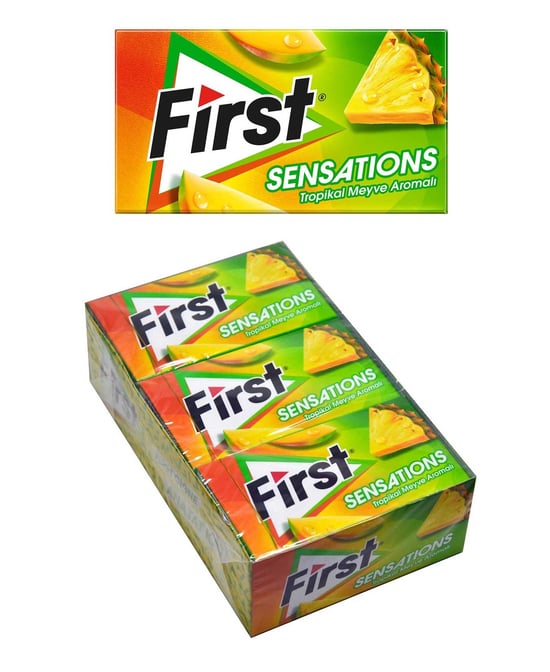 First Sensations Tropikal Meyve Aromalı Sakız 27 Gr - 12 Adet