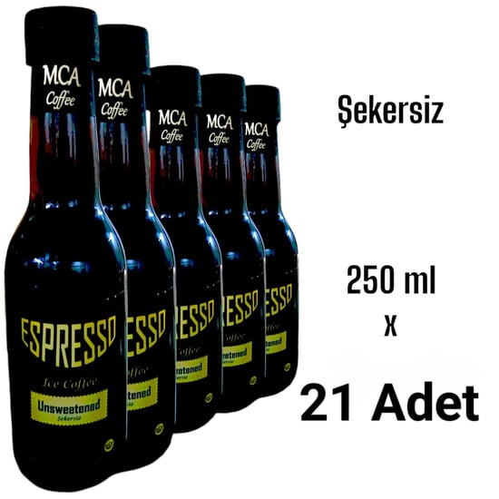 Mca Espresso Soğuk Kahve (şekersiz) 250 Ml X 21 Adet