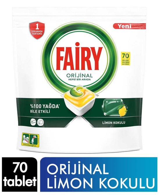 Fairy Hepsi Bir Arada 70 Yıkama Bulaşık Makinesi Tableti