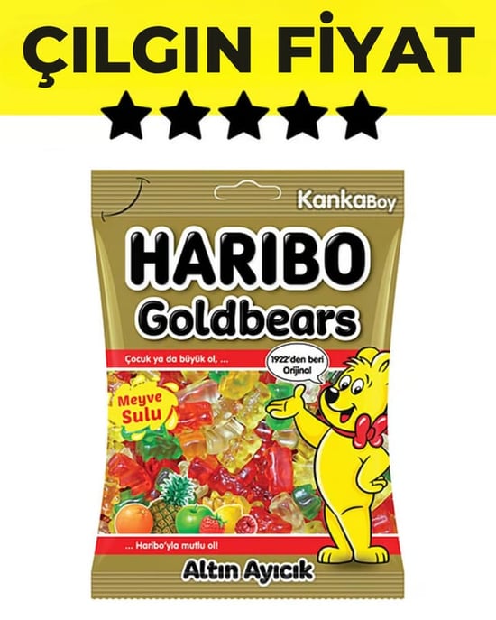 Haribo Yumuşak Şekerleme 80 Gr Altın Ayıcık