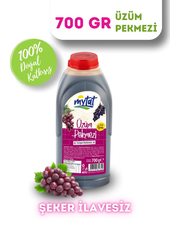 Mytat Doğal Katkısız Üzüm Pekmezi 700 Gr