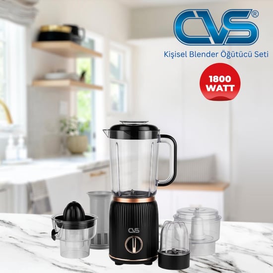 Cvs Dn 1304 5 Parça Öğütücülü Kişisel Blender Seti 1800 Watt