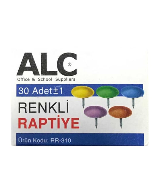 Alc Renkli Raptiye 30'lu Kutu X 24'lü Paket