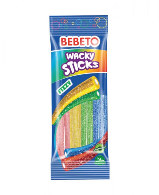 Bebeto Wacky Sticks Şekerleme 75 Gr