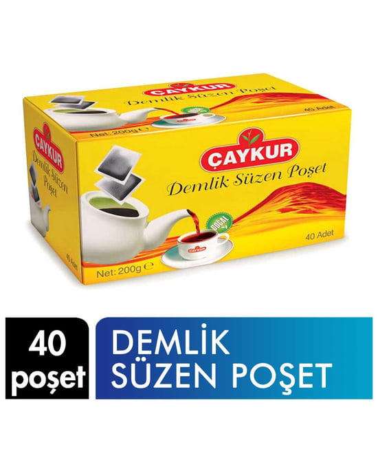 Çaykur Demlik Poşet Çay 200 G 40 Poşet